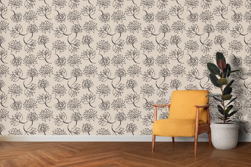 Lorraine Bud Neutral Wallpaper