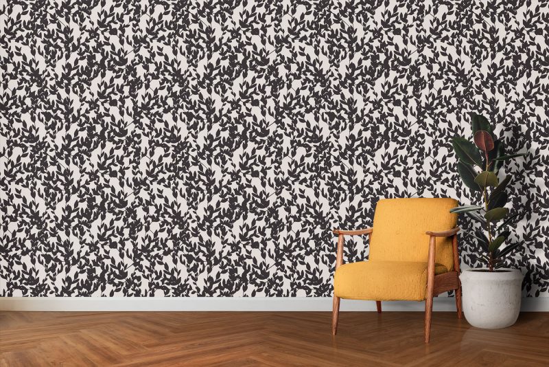 Lorraine Leaves Neutral Wallpaper