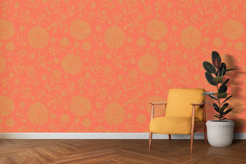 Flower Field Red Wallpaper