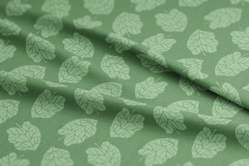 Fallen Leaves Solid Green